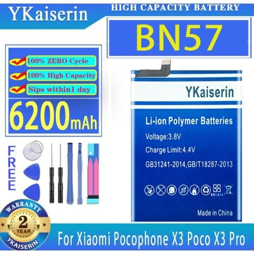 YKaiserin Xiaomi Poco X3 Phone Batteries