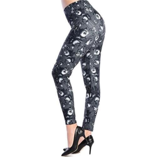 VISNXGI Women Leggings Push Up Pencil Pants Fake Pocket Butterfly Print Pattern Milk Silk Spring Summer Autumn Fashion Jeggings