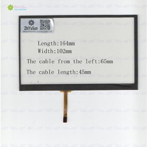 ZhiYuSun KDT-6659 7Inch 164*102 4Wire Resistive TouchScreen Panel Digitizer this is compatible length164mm width102mm