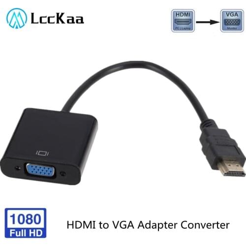 HD 1080P HDMI-compatible to VGA Adapter Digital to Analog Converter Cable For Xbox PS4 PC Laptop TV Box to Projector Display