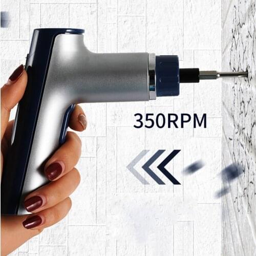 4V Mini USB Cordless Electric Screwdriver with LED Power Tools Rechargeable Automatic Screwdriver Accessories Set 1300mAh