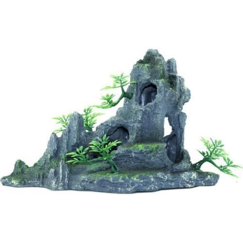 Fish Tank Aquarium Accessories Jewelry Resin Rockery Water Feature Aquarium Landscaping Fish Tank Decoration Pet Supplies Crafts