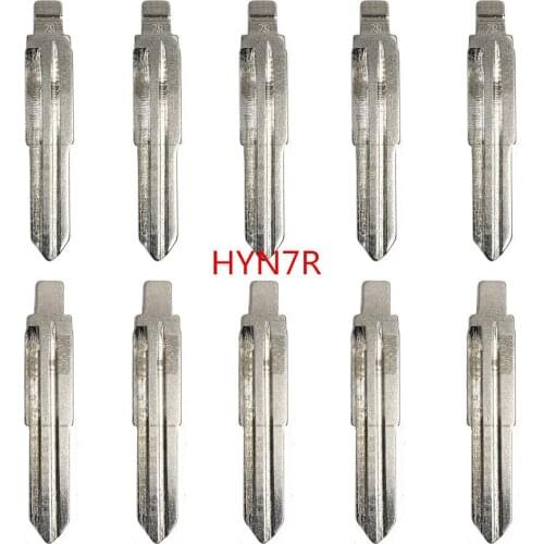 10pcs/lot HYN7R Uncut Engraved Line Car Remote Key Blade with Scale 29# NO.29
