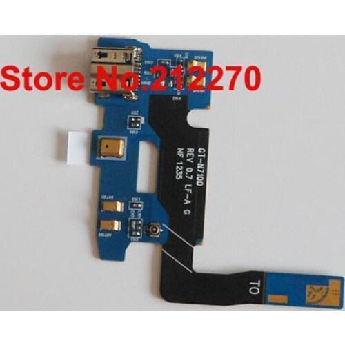 Free DHL EMS New Micro USB Charging Charger Dock Port Flex Cable For Samsung Galaxy Note 2 II N7100 Wholesale