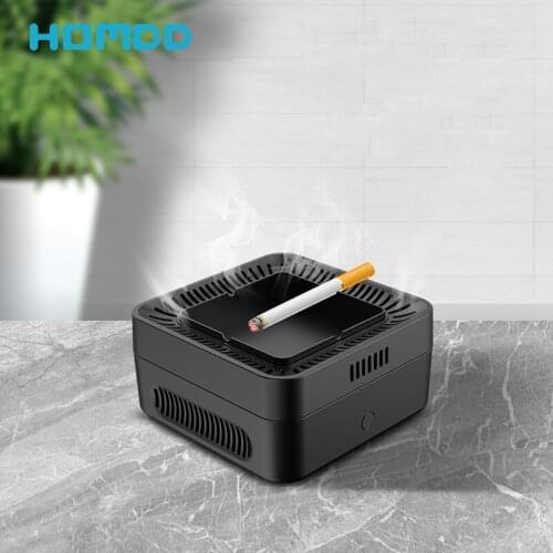 HOMDD Ashtray Air Purifier Negative Ions Remove Smoke & Dust Rechargeable Built-in 4000mAh Portable Air cleaner For Office Home