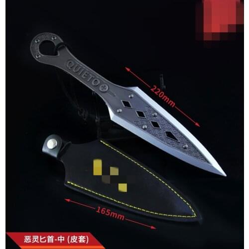 Game APEX Legends Wraith dagger Heirloom Kumamoto Alloy Weapon Model Unblade Weapon Decoration 22cm