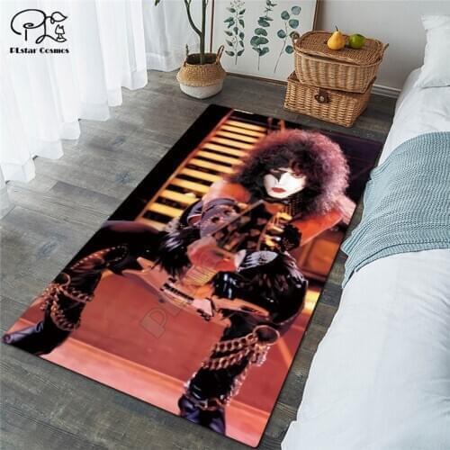Classic KISS Carpets Soft Flannel 3D Printed Rugs Mat Rugs Anti-slip Large Rug Carpet Home Decoration style-3