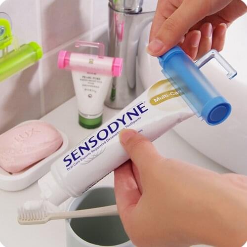 Creative Suction Cup Can Be Hung Type Roll Squeezing Toothpaste Multifunctional Facial Cleanser Toothpaste Manual Squeezer
