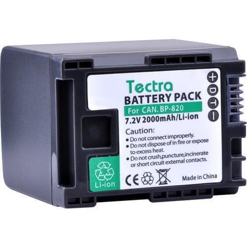 Tectra 1 PC BP-820 BP 820 Replacement Li-ion Battery for Canon XA20 XA25 HFG30 HF HF M30 HF M31 HF M40