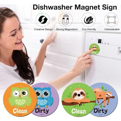 Dishwasher Magnet Clean Dirty Sign Dish Washer Reversible Indicator Classy