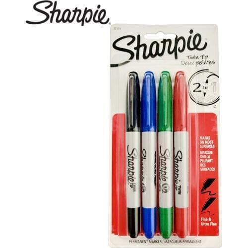 Sharpie Marker Pen Clean Laboratory Dedicated Double-head Marker Pen Purification Pen 32001 3/4 Rotuladores De Color