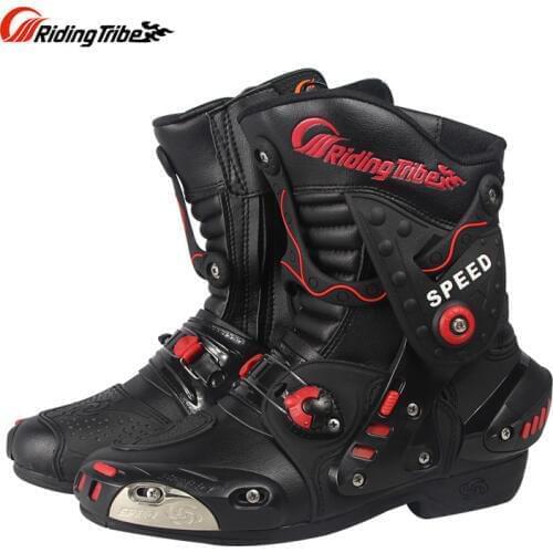 Pro Biker Speed A010 Motorcycle Off Road Riding Protective Boots Moto Motorbike Racing Scooter Motocross Boots Gear