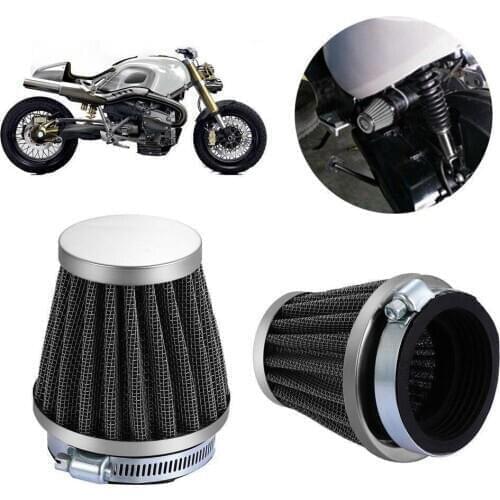 Motorcycle Air Filter Mushroom Head Filters Universal 35mm 44mm 50mm 54mm 60mm Motorcycle Air Intake Filter Cleaner Black