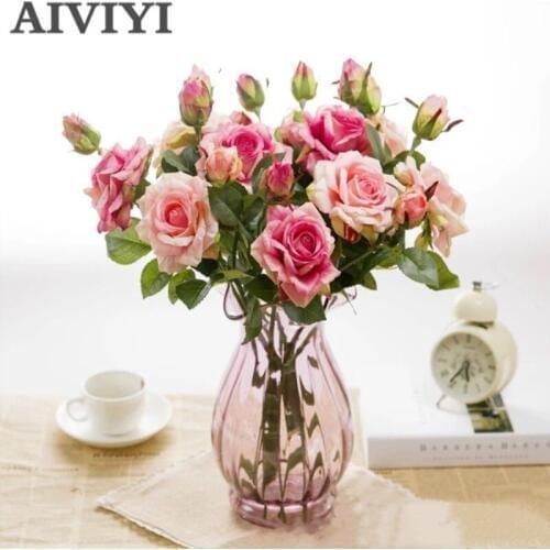 Real touch Rose christmas decorations for home silk artificial peony Wedding decoration marry decorative flower Party Decoration