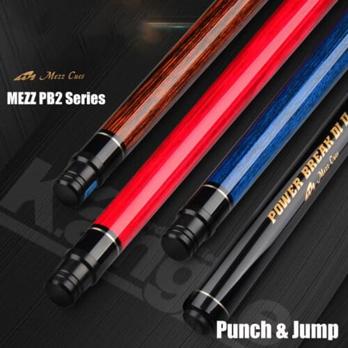 Original MEZZ PB2 Series Punch&Jump Cue 13mm Tip Technologia Deep Impact Ⅱ Shaft High-end Short Break and jump Cue Newly 2019
