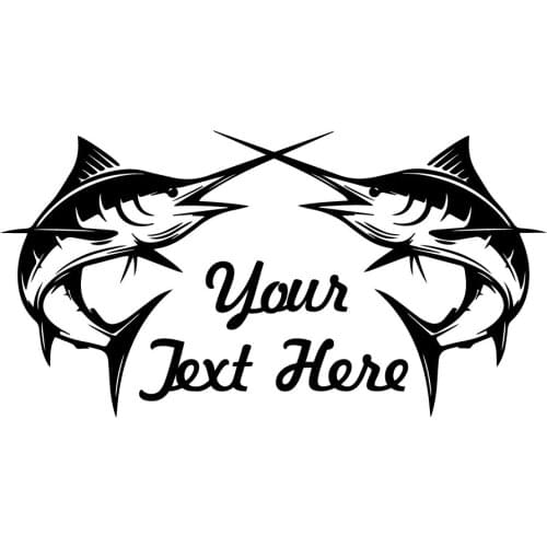 Large size customized personalized ship name sticker ship body Decal modeling hood decoration Marlin sticker ship decoration