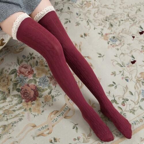 Sexy Vertical Stripe Warm Knee Socks Womens Stockings New Fashion Stockings College Style Japanese thigh high socks long socks