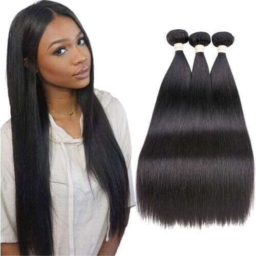 SAPPHIRE HAIR Brazilian Straight Hair Bundles Natural Color 100% Human Hair Weave Bundles Remy Hair Extension 1/3/4 PCS
