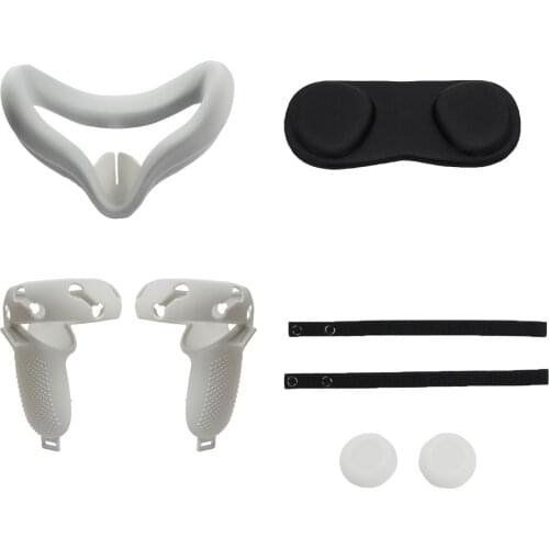 Silicone Eye Mask Grip Cap Cover For Oculus Quest 2 VR Controller Light Blocking Protective Case Sleeve Handle Caps For Quest2