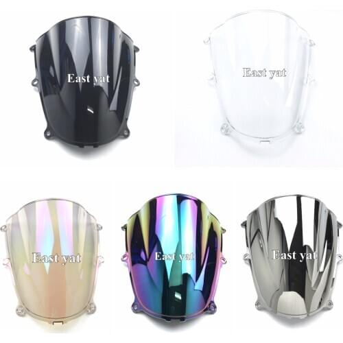 Motorcycle Double Bubble Windscreen WindScreen Sun visor For Honda CBR600RR 2005 2006 CBR 600 RR F5 05 06 CBR600 RR
