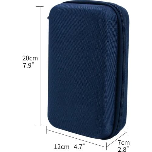 Digital Multimeter Bag Tool Bag Black For Toolkit Multi-Purpose Tool Bag Shockproof Bag EVA Box Case 20*12*7*cm Pocket Toolk