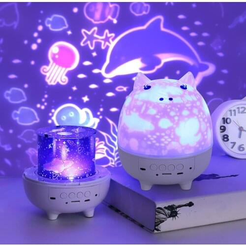 Night Light LED Creative Star Projector Remote Control Timer Bluetooth Music Speaker Gift Haikyuu Piggy Lamp Cute Anime Lighting