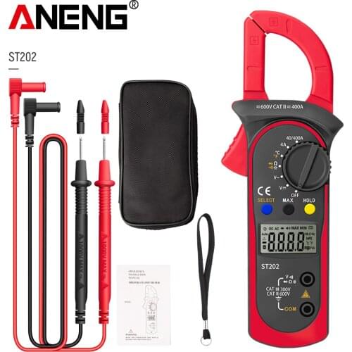 ANENG ST202 Smart Digital Clamp Multimeter AC/DC Current Voltmeter Lcr Clamp Meter Resistance Ohm Transistor Testers