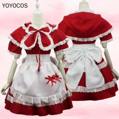 YOYOCOS Annie Hastur Apron Dress Cosplay Costumes Game the Dark Child Cosplay Maid Outfit Christmas Dress Costumes Xmas Gift