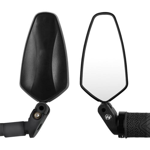1 Pair Bicycle Rear View Glass Mirror Bike Cycling 360 Degree Wide Range Backsight Reflector Angle Adjustable Left Right Mirrors