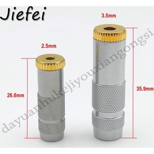 1pcs 2.5mm 3.5mm stereo Female Jack Socket DIY Repair Headphone Plug Port Audio Cable Connector Adapter With Screw