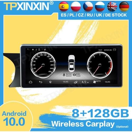 128G Carplay Radio Receiver Android For Mercedes-Benz C C204 2011 2012 2013 2014 Car Audio Stereo GPS IPS Video Player Head Unit