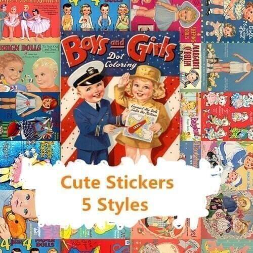 18PCS Medieval boy and girl Stickers Crafts And Scrapbooking stickers kids toys book Decorative sticker DIY Stationery