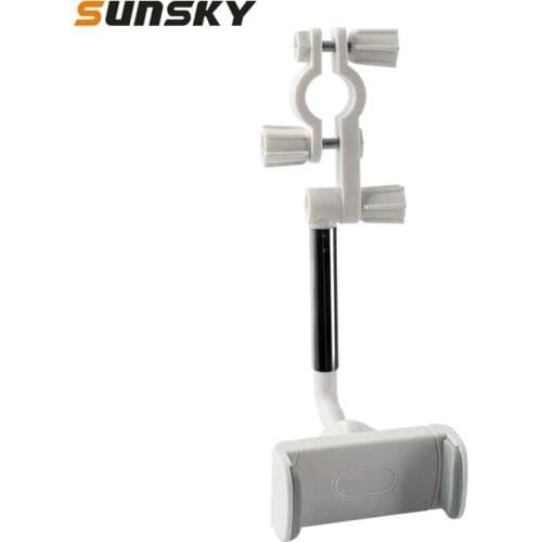 2 PCS Car Mobile Phone Bracket Rearview Mirror Navigation Bracket Driving Recorder Fixed Clipper Post-Lens Bracket