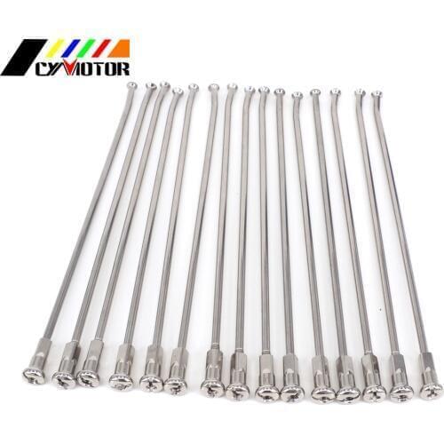 Motorcycle 36PCS Steel 19" Rear Wheel Steel Spokes Nipples For HONDA CR125R CR500R CR CRF 250 450 R X CRF250R CRF250X 250R 250X