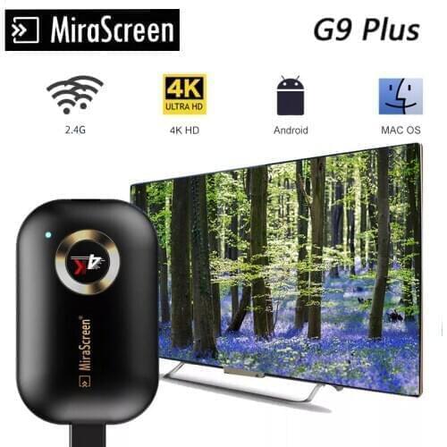 4K TV Stick 2.4G G9 Wireless DLNA AirPlay HDMI -compatible Wifi Display Mirror Screen Receiver Google home Netflix for Android