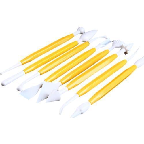 8 pcs/set Cupcake Flower Modelling Craft Clays Sugarcraft Cutter Sugar Fondant Cake Decorating Tools Kitchen Accessories A501