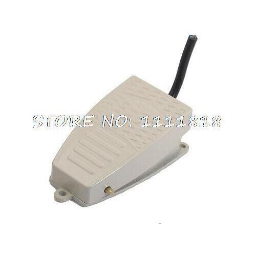 AC 380V DC 220V 5A Non-slip Surface Beige Foot Controller Pedal Switch