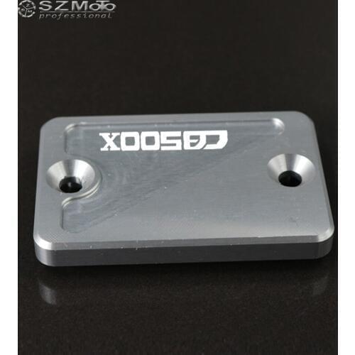 For HONDA CB500X CB 500X 2013-2015 2014 Aluminum Motorcycle Accessories Rear Brake Master Cylinder Fluid Reservoir Cover Cap CNC