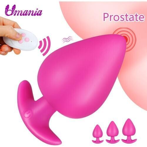 Anal Vibrator for Men Prostate Massager Wireless Remote Control Dildo Butt Plug Vibrator For Adults Masturbators Anal Sex Toys