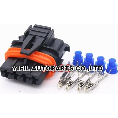 100pcs/lot 4 Pin/Way Female TYCO Auto Sealed Automobile ECU Connector Plug Housing For Bosch 368162-1