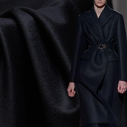 White waxberry Black Cashmere Wool Overcoating Fabrics Garment Materials Winter Overcoat Suits DIY Sewing Cloth Freeshipping