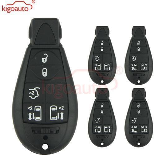 Kigoauto 5pcs #9 05026197AD Fobik key 5 button 434Mhz for Chrysler Caliber Journey Grand Cherokee Voyager European model