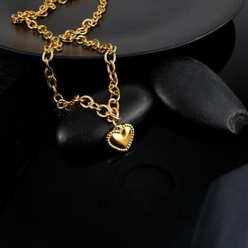 Lace Love Stainless Steel Necklace Jewelry Fashion Gentle Wind Clothes Decoration Jewelry Gift For Girlfriend For Family