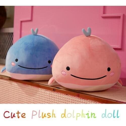 Cute Stuffed Plush Animal Toys Whale Dolphin Cow Size 15CM / 25CM / 23CM Approx. Mini Baby Sleeping Soft Pillow Dolls Gifts