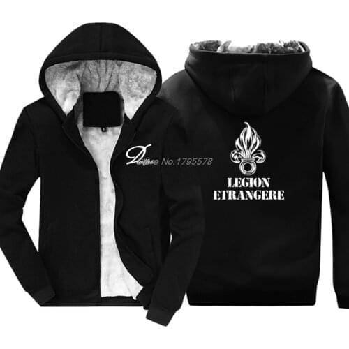 Fashion Thicken Hoodie Legion Foreign Army France Foreign Legion War Soldiers Infantry Infant Sweatshirt Cool Jacket Harajuku