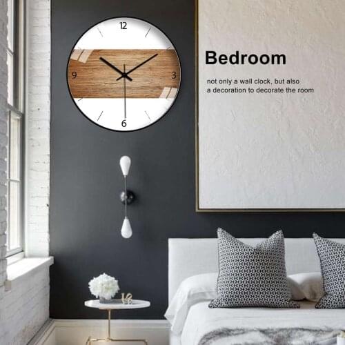 Wall Clock Hanging Wall Clock Big Gear Oversized 3D Bedroom Home Decoration Wooden 12 inch Silent Wooden Wall Clock