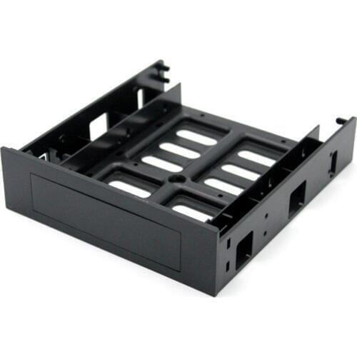 New ABS Plastic 5.25inch Optical Drive Position to 3.5 inch 2.5 inch SSD Bracket Dock Hard Drive Holder For PC Enclosure