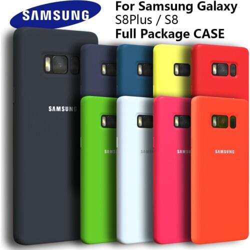 Samsung Galaxy S8/S8 Plus S8+ Original Silky Silicone Cover Soft-Touch Finish Back Protective Case For Samsung S8 Plus S9 S21