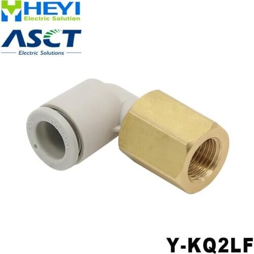 Pneumatic threaded elbow joint Y-KQ2L quick and quick connector PU pipe pneumatic accessories Sealant gasket