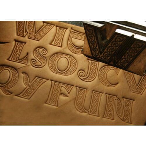Celtic style La Táne Culture Complete set of 26 letter molds Hand-work unique design leather working tools